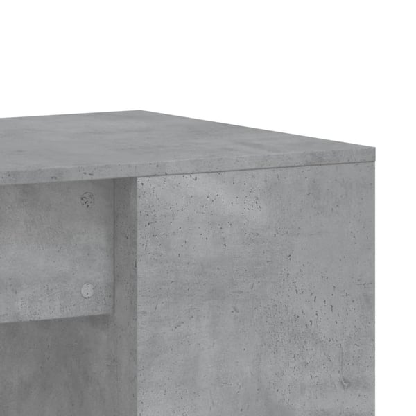 vidaXL Skrivebord betonggrå 102x50x75 cm konstruert tre