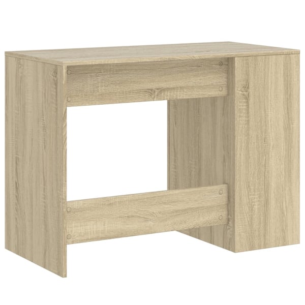 vidaXL skrivebord 102x50x75 cm konstrueret træ sonoma-eg