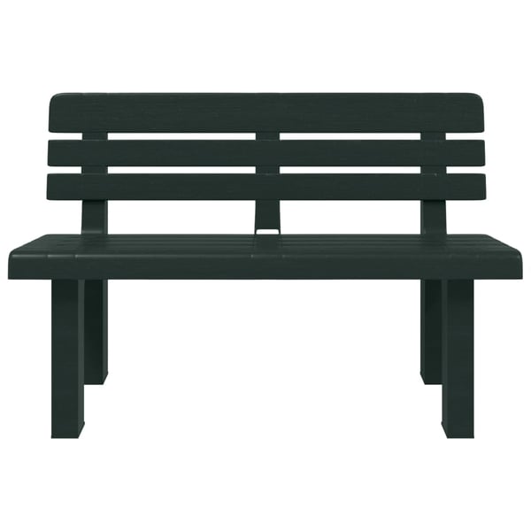 vidaXL Puutarhapenkki vihreä 110x52x71 cm polypropeeni