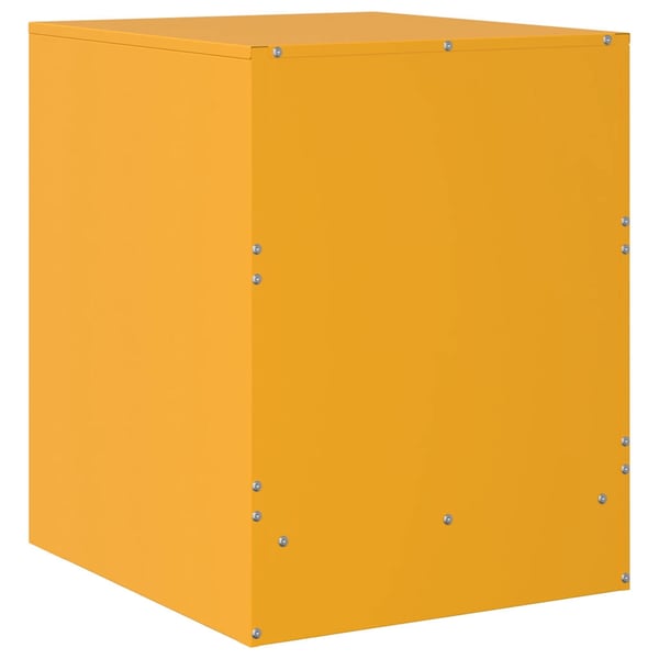 vidaXL Nattbord 2 stk gul 34,5x39x44 cm stål