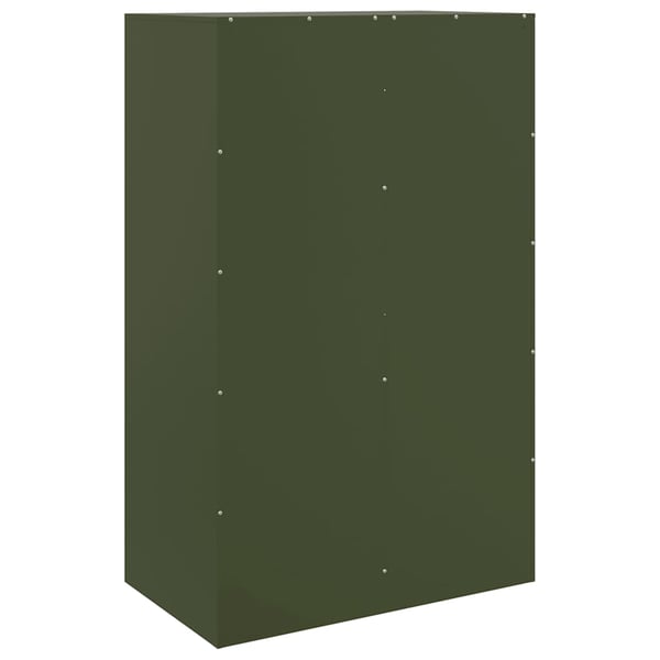 vidaXL Senkki oliivinvihreä 67x39x107 cm teräs