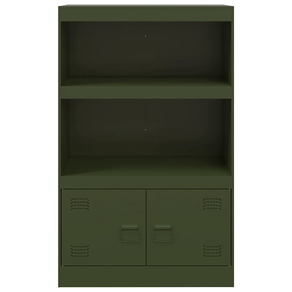 vidaXL Senkki oliivinvihreä 67x39x107 cm teräs