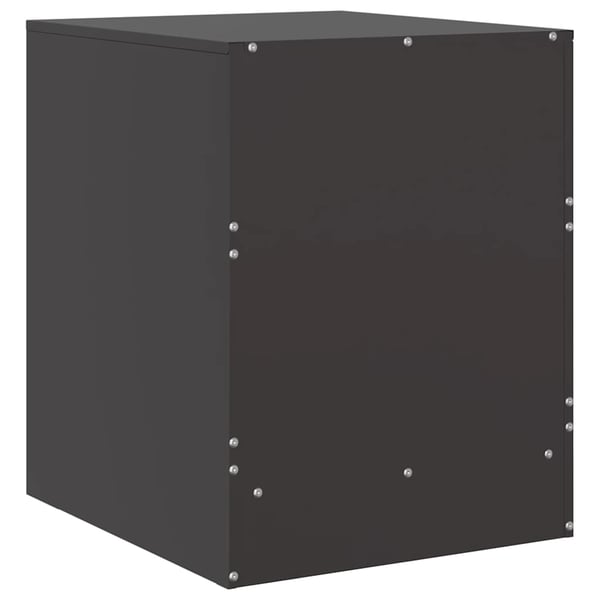 vidaXL sengeborde 2 stk. 34,5x39x44 cm stål sort