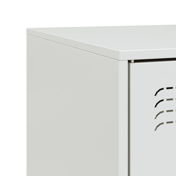 vidaXL TV-benk hvit 67x39x44 cm stål