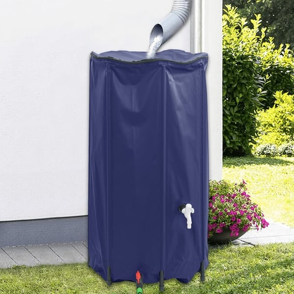 vidaXL Vanntank med kran sammenleggbar 380 L PVC