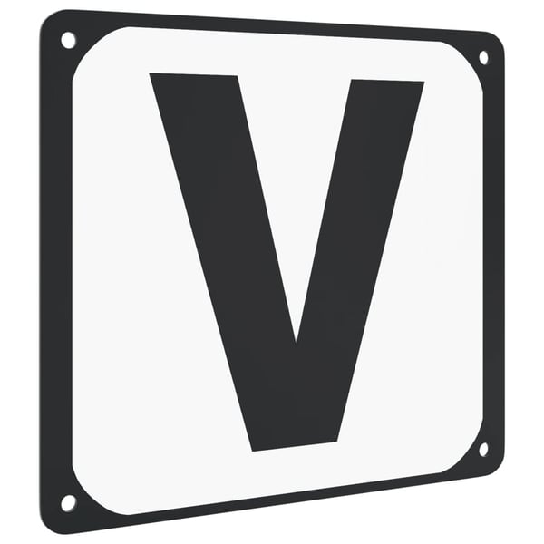vidaXL Dressyrbokstäver 12 st stål