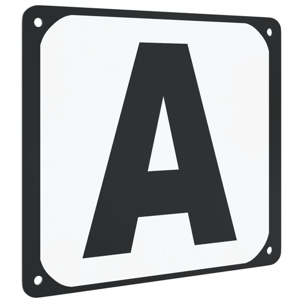 vidaXL Dressyrbokstäver 12 st stål