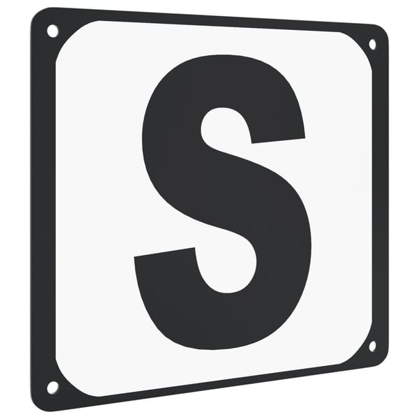 vidaXL Dressyrbokstäver 12 st stål