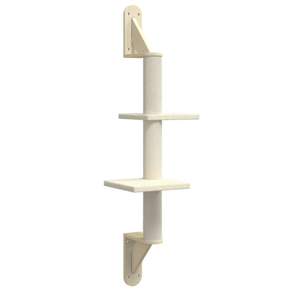 vidaXL Kissan raapimispuu seinälle kerma 108 cm