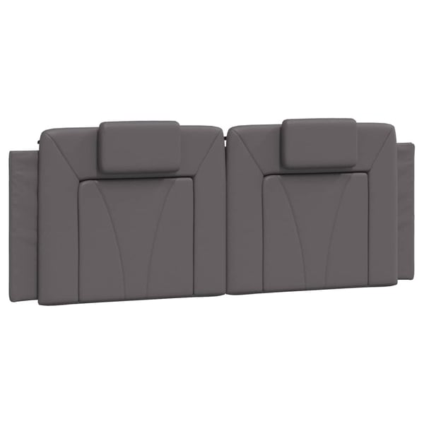 vidaXL seng Viana med madras 140x190 cm kunstlæder grå