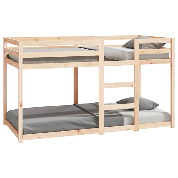 vidaXL køjeseng uden madras 90x190 cm massivt fyrretræ