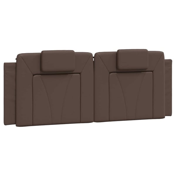 vidaXL seng Viana med madras 140x190 cm kunstlæder brun
