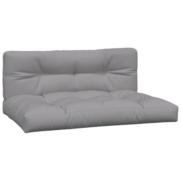 vidaXL midtermoduler til pallesofa 2 stk. med hynder massivt akacietræ