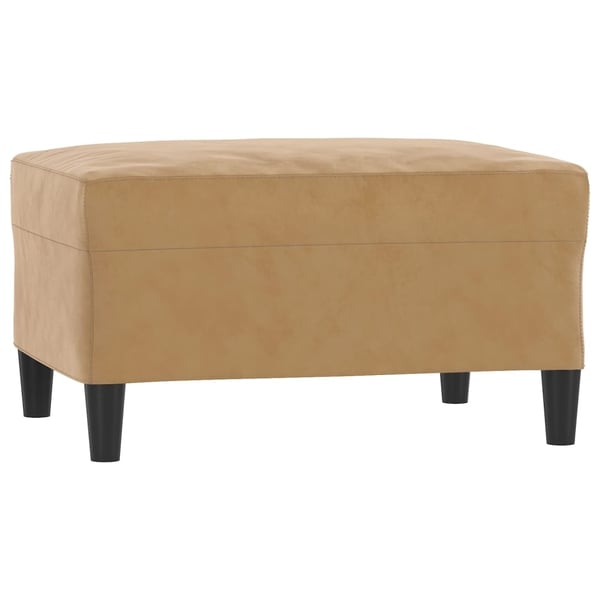 vidaXL sofasæt 4 dele med hynder velour brun