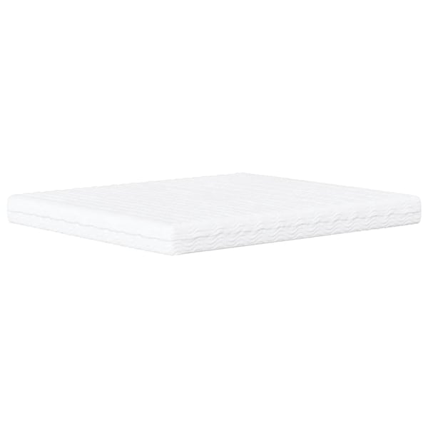 vidaXL Bed with Mattress "Dover" White 180x200 cm Faux Leather