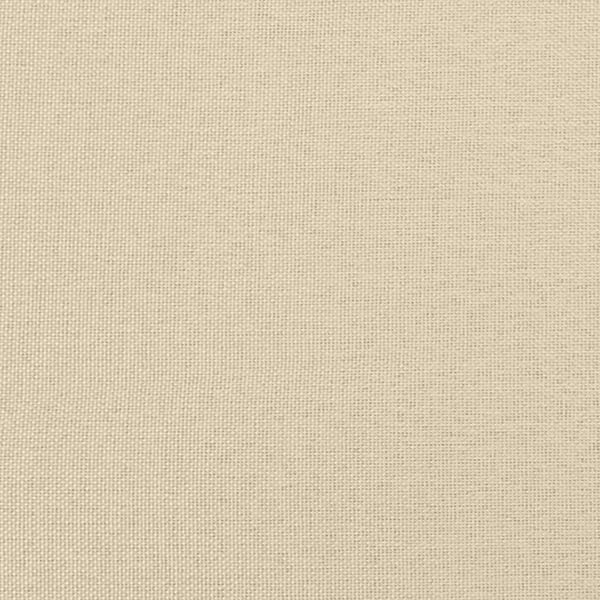 vidaXL Bed with Mattress "Dover" Cream 100x200 cm Fabric