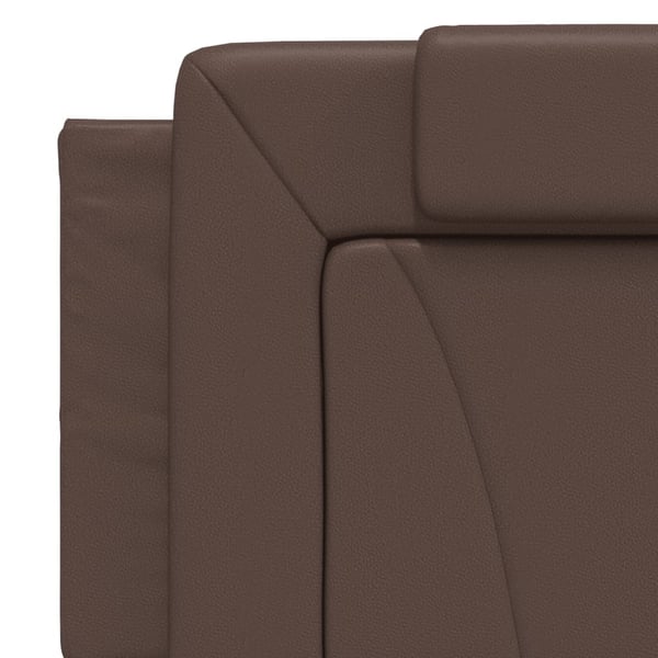 vidaXL seng Viana med madras 160x200 cm kunstlæder brun