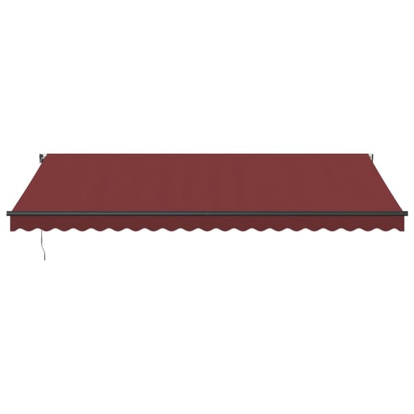 vidaXL Automaattimarkiisi viininpunainen 500x350 cm