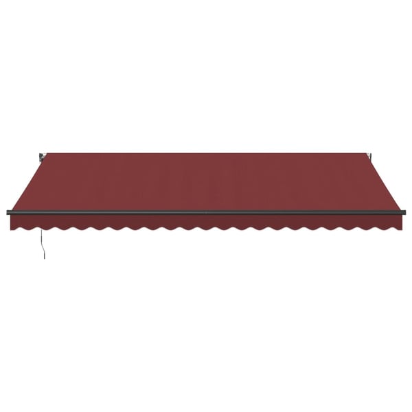 vidaXL Käsin kelattava markiisi viininpunainen 500x350 cm