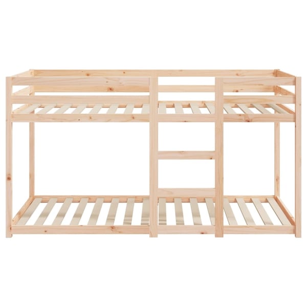 vidaXL Køyeseng uten madrass 90x200 cm heltre furu