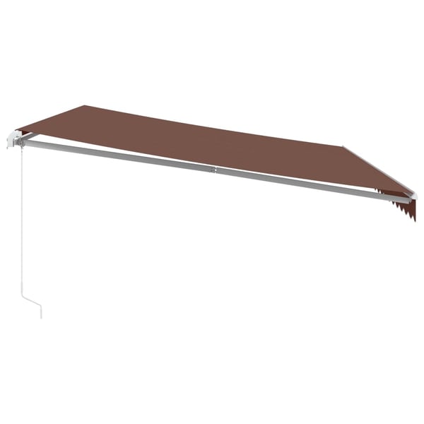 vidaXL Käsin kelattava markiisi ruskea 500x300 cm
