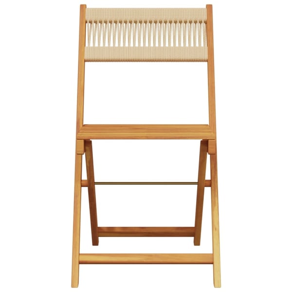 vidaXL havestole 4 stk. foldbar massivt akacietræ beige