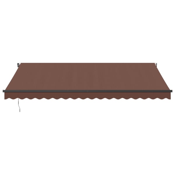 vidaXL Automatisk uttrekkbar markise brun 450x350 cm