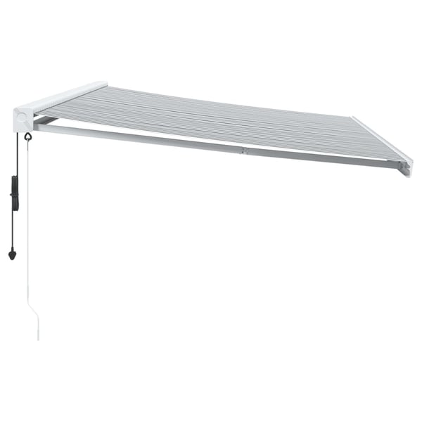 vidaXL Uttrekkbar markise antrasitt og hvit 5x3 m stoff og aluminium
