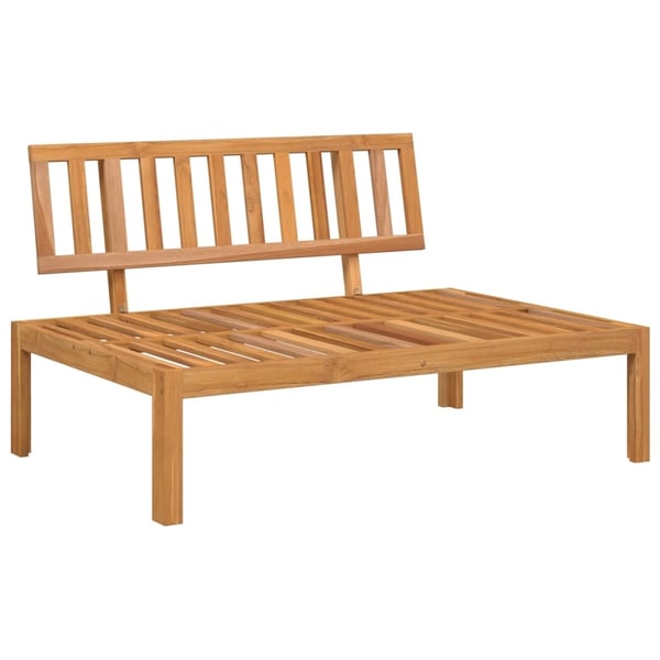 vidaXL midtermoduler til pallesofa 2 stk. med hynder massivt akacietræ