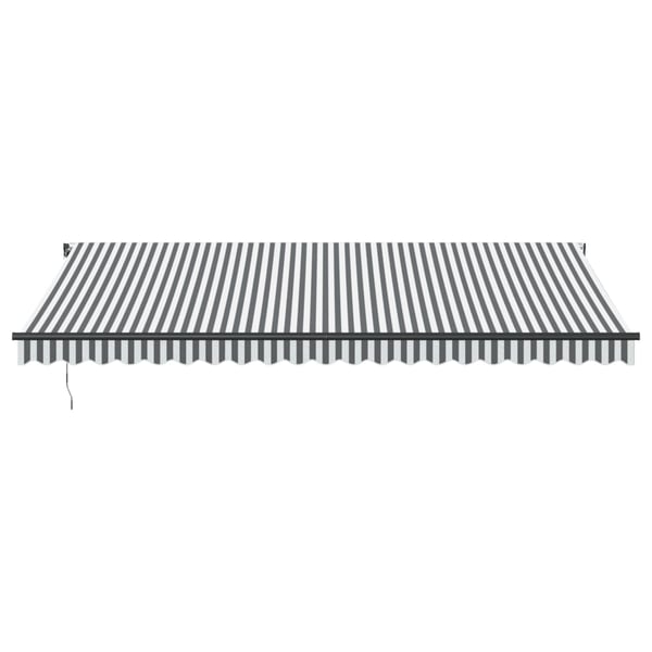 vidaXL Automatisk uttrekkbar markise antrasitt og hvit 500x350 cm