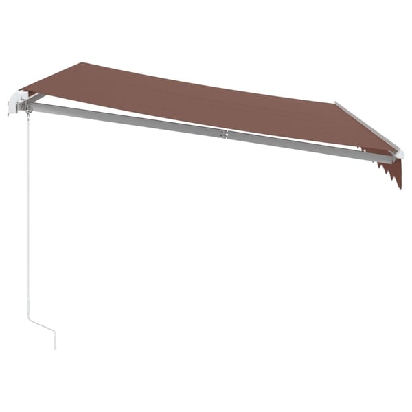 vidaXL Manuell uttrekkbar markise brun 300x250 cm