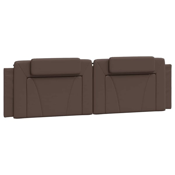 vidaXL sengeramme Viana med LED uden madras 100x200 cm brun