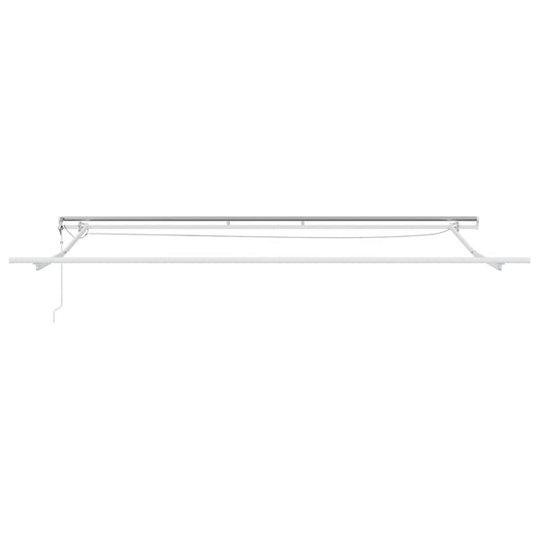 vidaXL Automatisk uttrekkbar markise LED antrasitt og hvit 500x300 cm