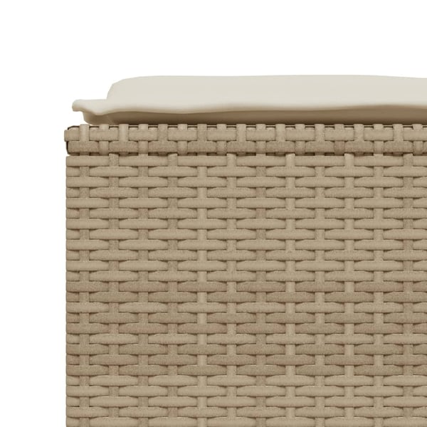 vidaXL sofasæt til haven 5 dele med hynder polyrattan beige