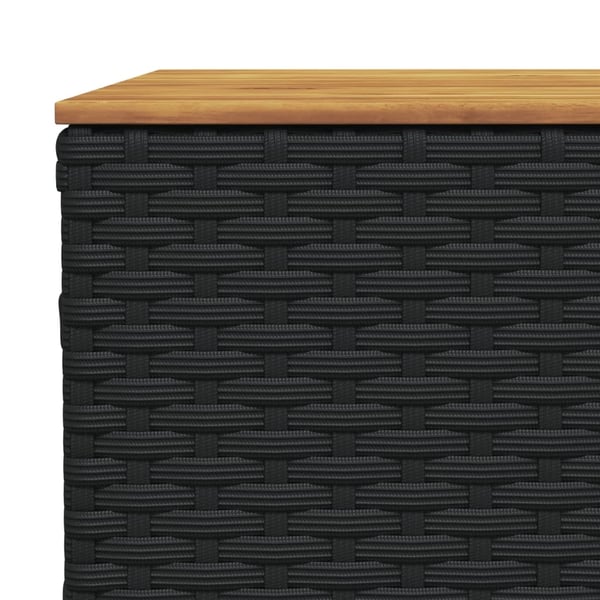 vidaXL sofasæt til haven 8 dele med hynder polyrattan sort