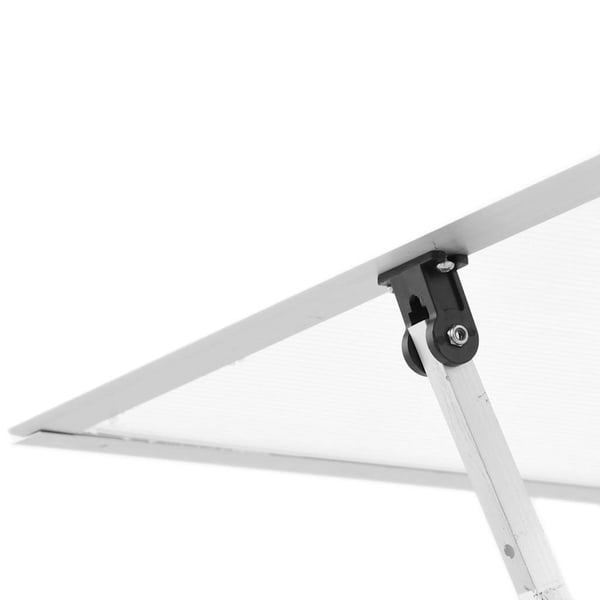 vidaXL drivhus med fundamentramme 445x169x195 cm aluminium sølvfarvet