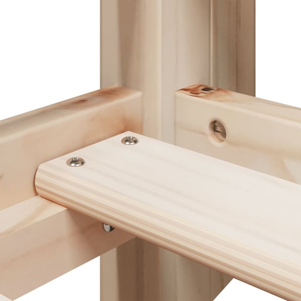 vidaXL Køyeseng uten madrass 90x200 cm heltre furu