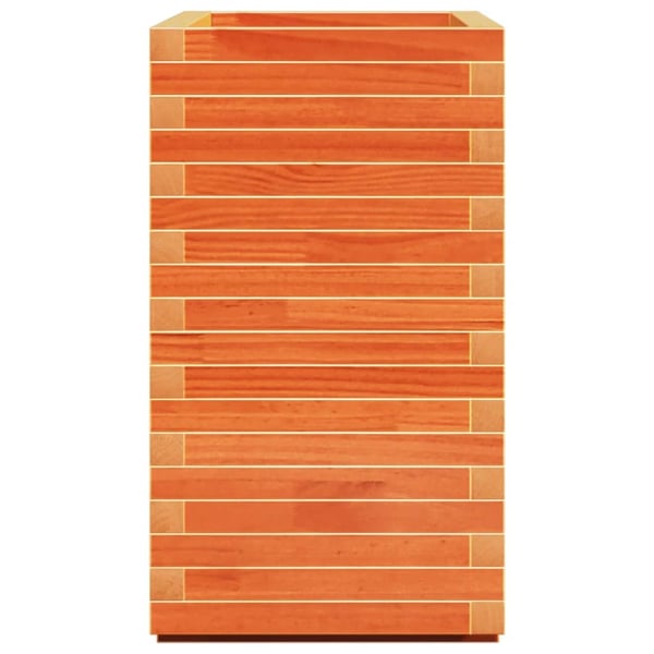 vidaXL Plantekasse voksbrun 70x40x72 cm heltre furu
