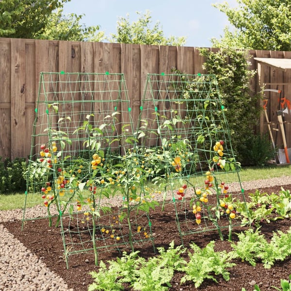 vidaXL Hageespalier for klatreplanter 2 stk A-ramme stål