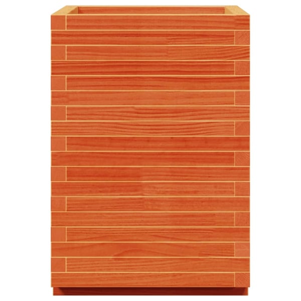 vidaXL Plantekasse voksbrun 50x50x72,5 cm heltre furu