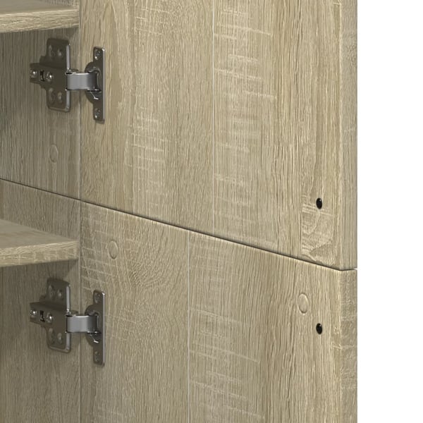 vidaXL Skoskap sonoma eik 80x39x178 cm sponplate