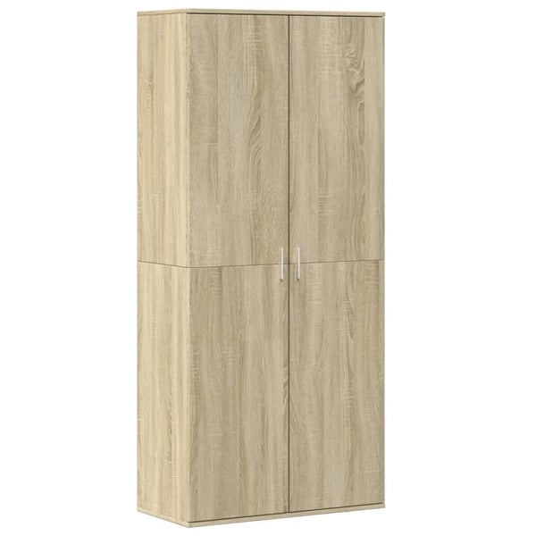vidaXL Skoskap sonoma eik 80x39x178 cm sponplate