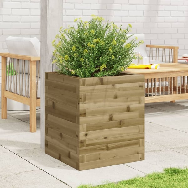 vidaXL Plantekasse 40x40x46 cm impregnert furu
