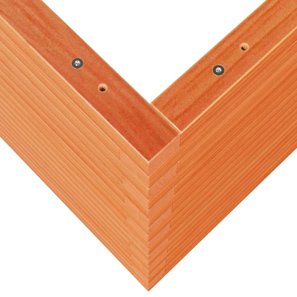vidaXL plantekasse 110x60x68,5 cm massivt fyrretræ gyldenbrun