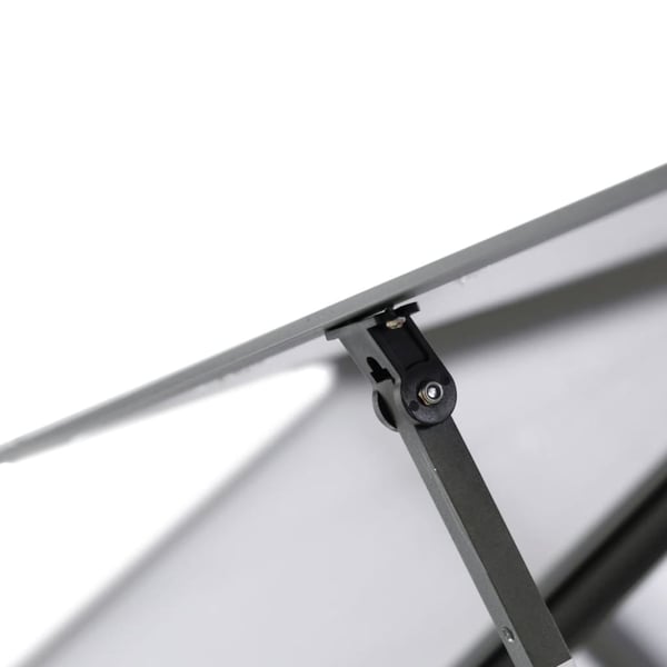 vidaXL drivhus med fundamentramme 224x169x202 cm aluminium antracitgrå