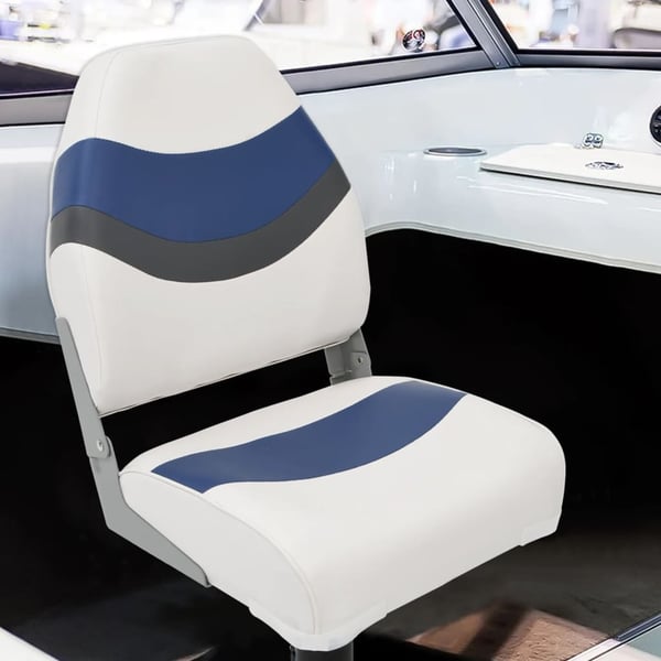 vidaXL bådsædesæt i 2 dele med højt ryglæn foldbart