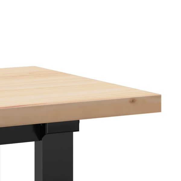 vidaXL sofabord 160x40x45,5 cm O-stel massivt fyrretræ og stål