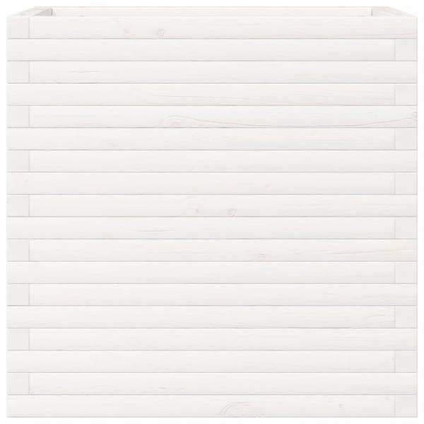 vidaXL Plantekasse hvit 70x40x68,5 cm heltre furu