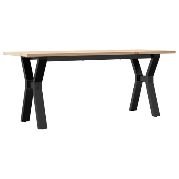 vidaXL Salongbord Y-ramme 110x40x45 cm heltre furu og stål