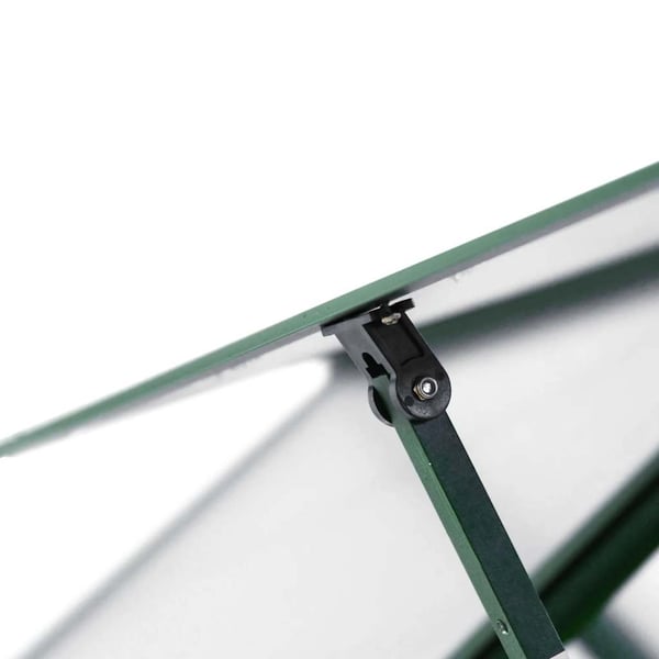 vidaXL drivhus med fundamentramme 334x169x202 cm aluminium grøn